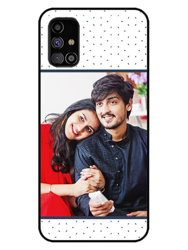 Custom Galaxy M31s Custom Metal Phone Case - Premium Dot Design