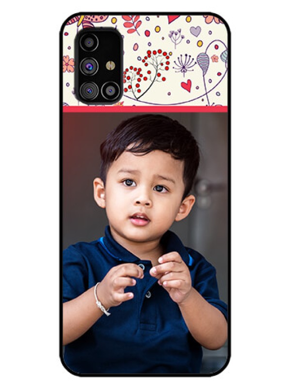 Custom Galaxy M31s Custom Metal Phone Case - Premium Floral Design
