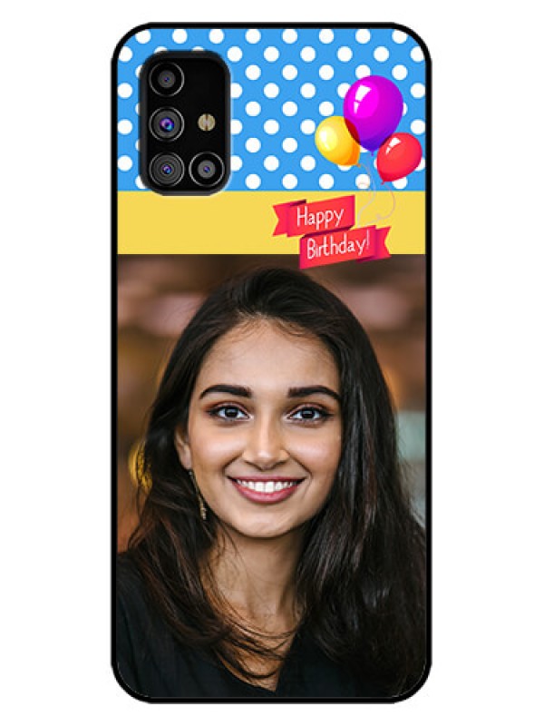 Custom Galaxy M31s Custom Metal Phone Case - Happy Birthday Design