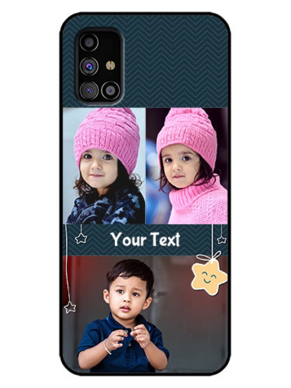 Custom Galaxy M31s Custom Metal Phone Case - Hanging Stars Design