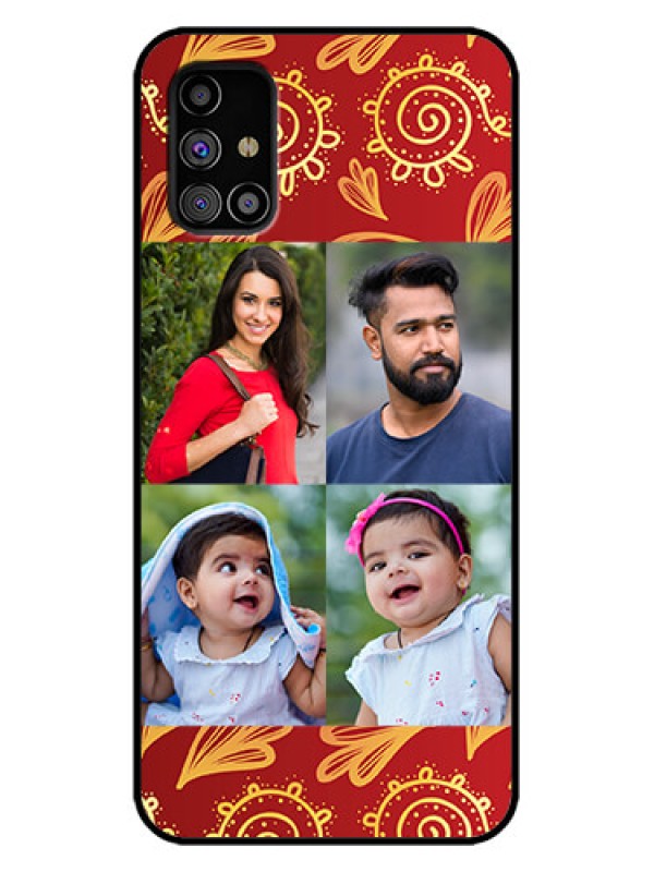 Custom Galaxy M31s Custom Metal Phone Case - 4 Image Traditional Design