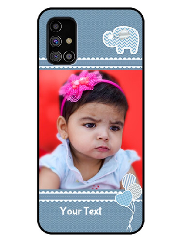 Custom Galaxy M31s Custom Metal Phone Case - With Kids Pattern Design