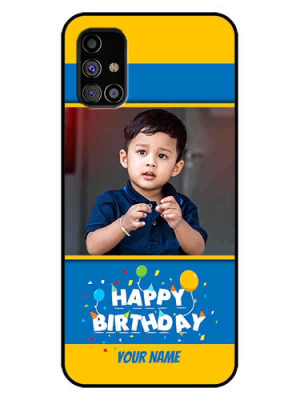 Custom Galaxy M31s Custom Metal Phone Case - Birthday Wishes Design