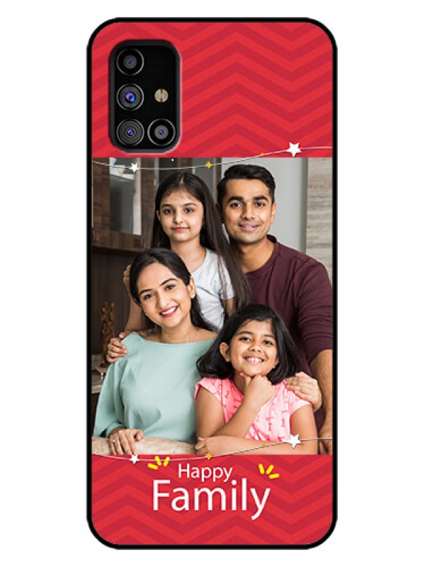 Custom Galaxy M31s Custom Metal Phone Case - Happy Family Design