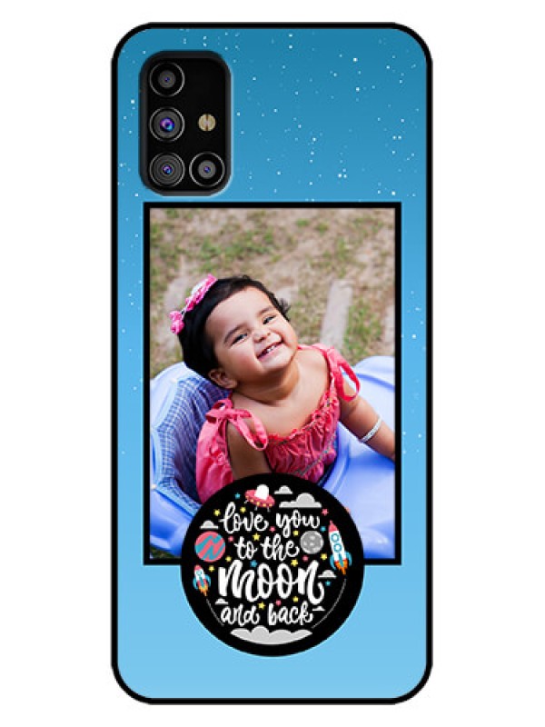 Custom Galaxy M31s Custom Metal Phone Case - Wave Pattern Colorful Design