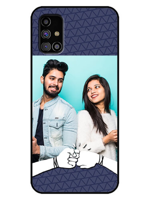 Custom Galaxy M31s Custom Metal Phone Case - With Best Friends Design