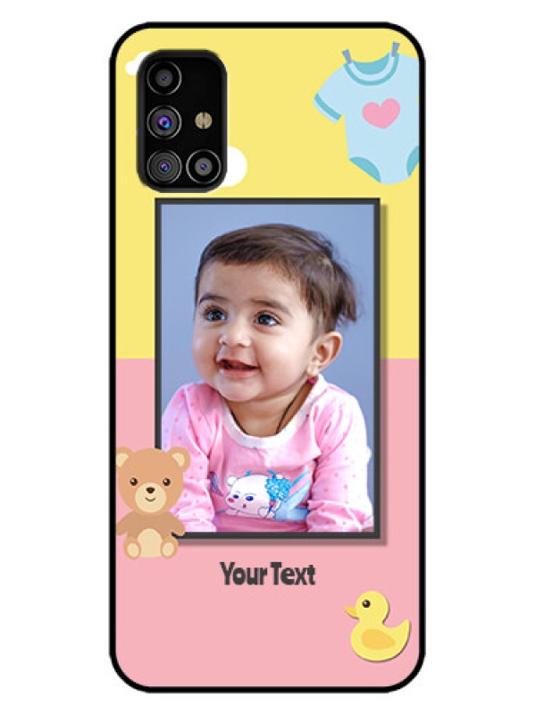 Custom Galaxy M31s Custom Metal Phone Case - Kids 2 Color Design