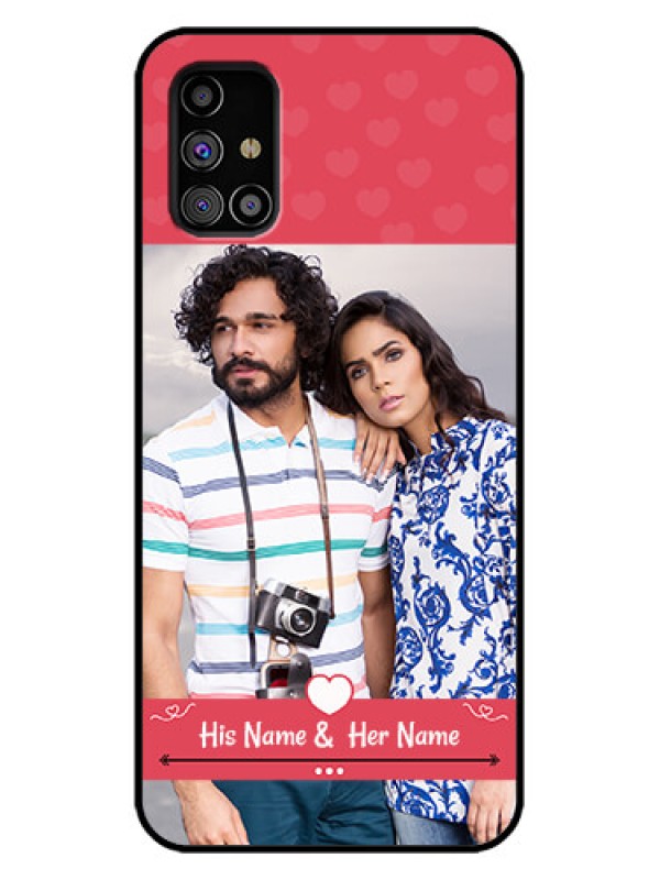 Custom Galaxy M31s Custom Metal Phone Case - Simple Love Design
