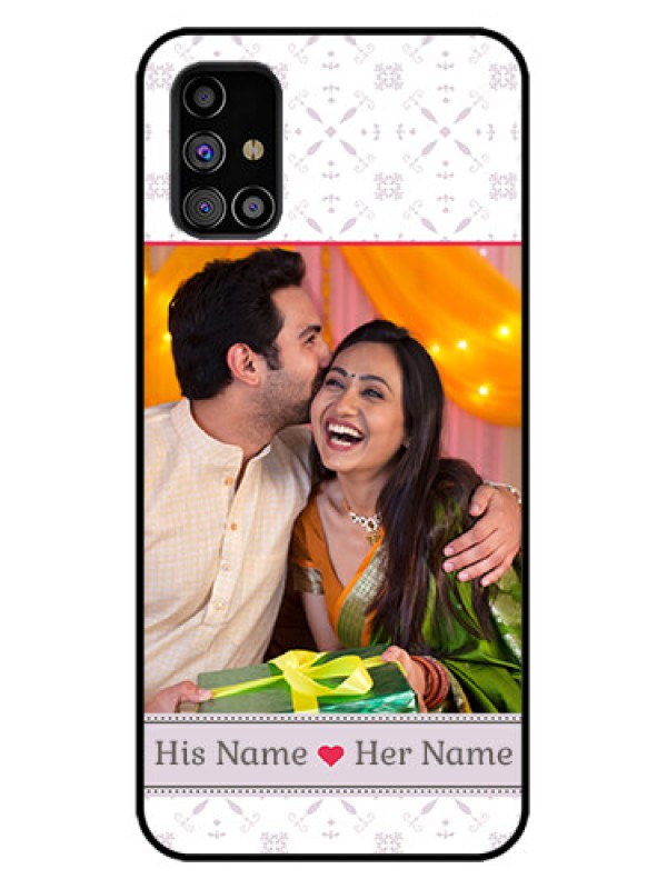 Custom Galaxy M31s Custom Metal Phone Case - With Photo And Ethnic Design