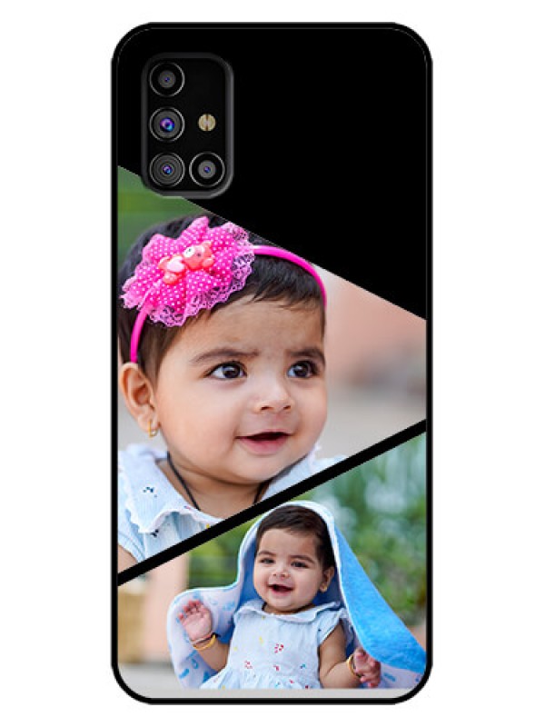 Custom Galaxy M31s Custom Metal Phone Case - Semi Cut Design