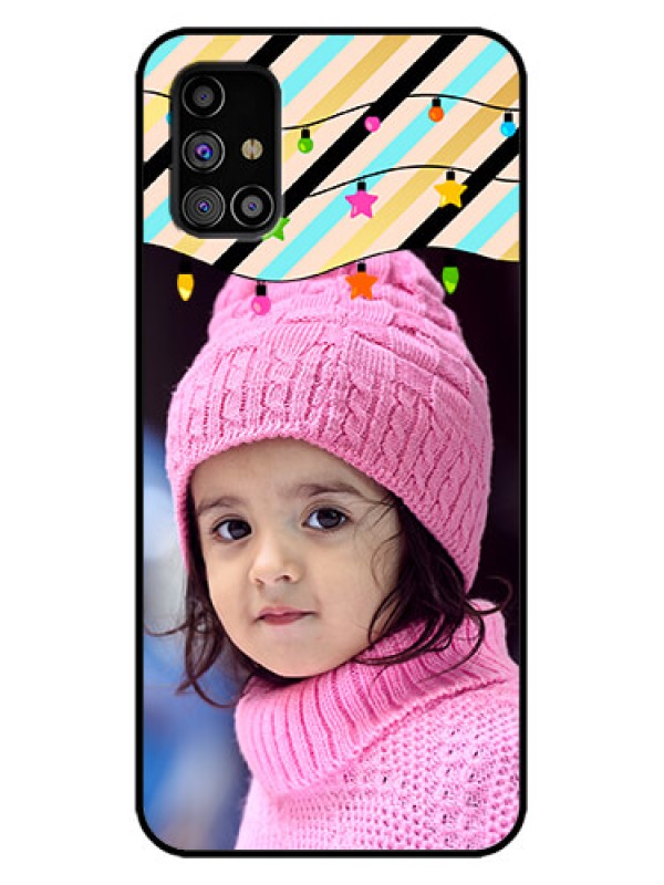 Custom Galaxy M31s Custom Metal Phone Case - Lights Hanging Design
