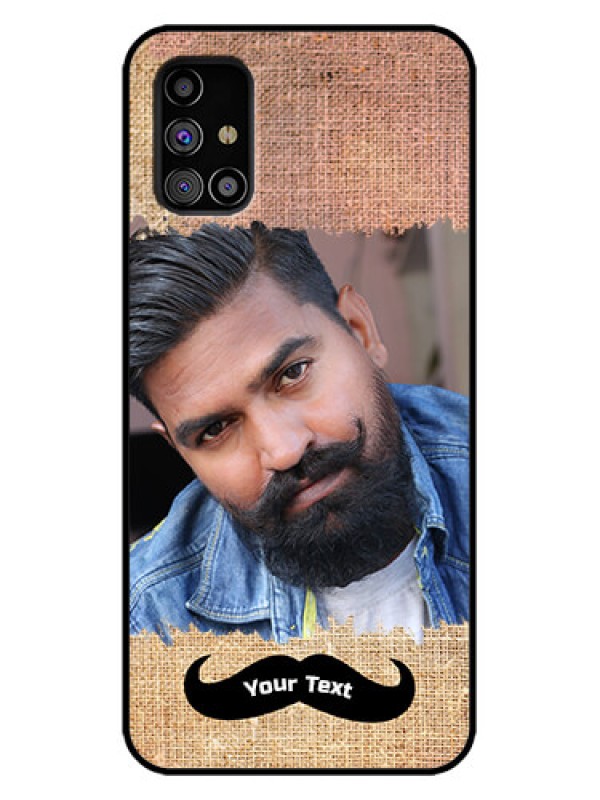 Custom Galaxy M31s Custom Metal Phone Case - With Texture Design
