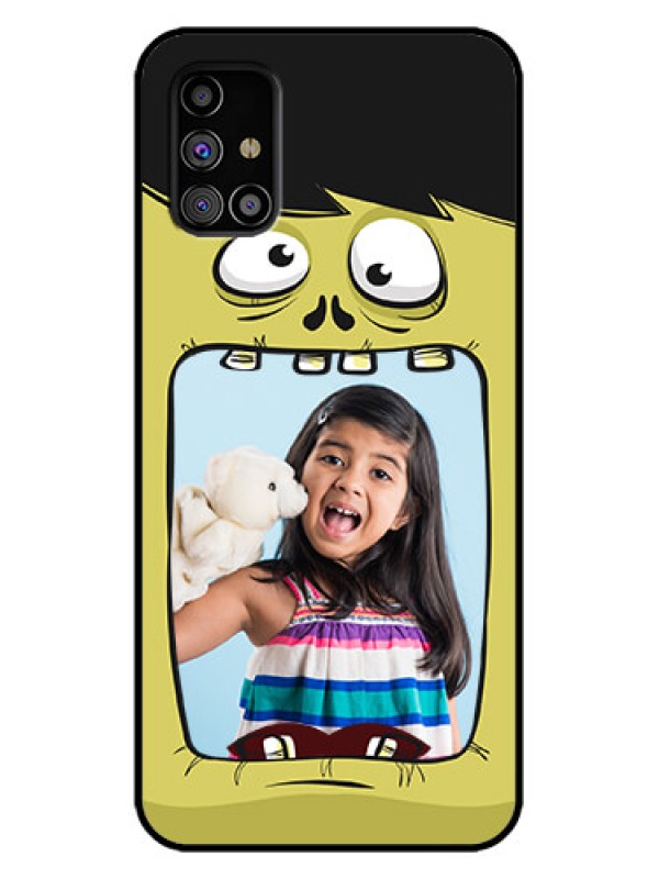 Custom Galaxy M31s Custom Metal Phone Case - Cartoon Monster Back Case Design