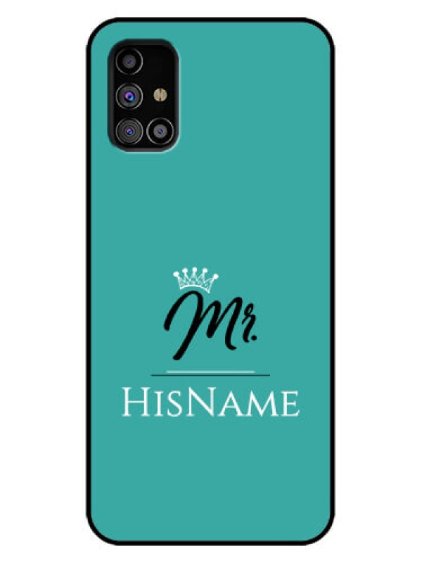 Custom Galaxy M31s Custom Metal Phone Case - Mr With Name Design