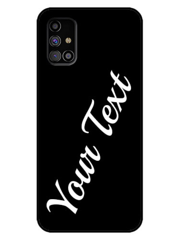 Custom Galaxy M31s Custom Metal Phone Case - With Your Name Design