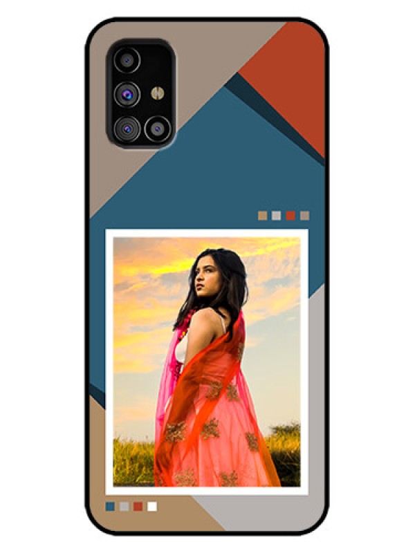 Custom Galaxy M31s Custom Metal Phone Case - Retro Color Pallet Design