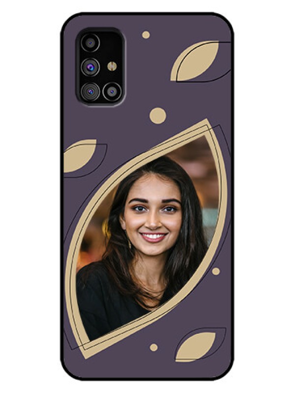Custom Galaxy M31s Custom Metal Phone Case - Falling Leaf Design