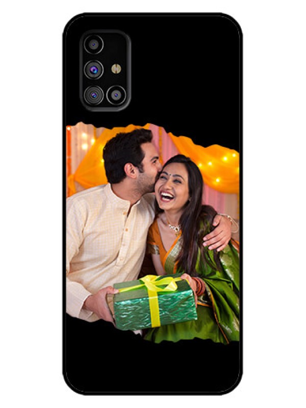Custom Galaxy M31s Custom Metal Phone Case - Tear - Off Design