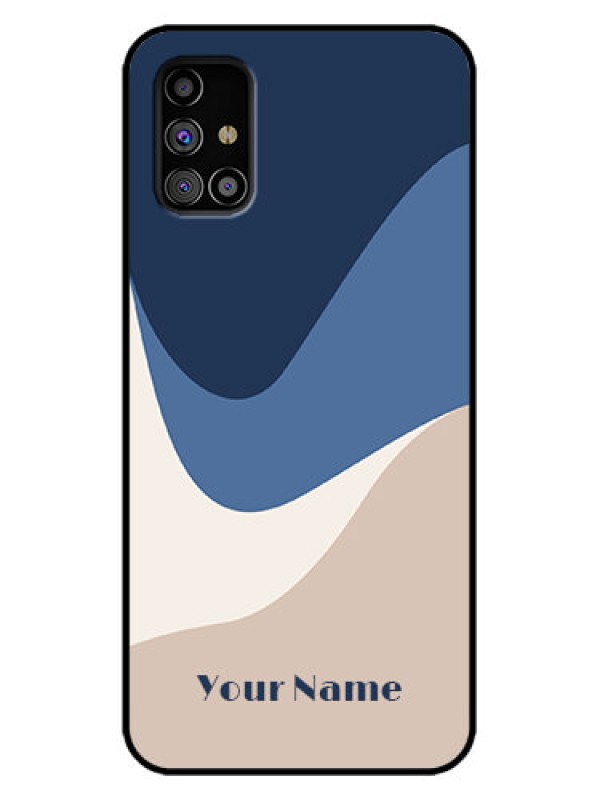 Custom Galaxy M31s Custom Metal Phone Case - Abstract Drip Art Design