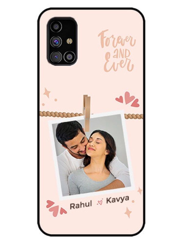 Custom Galaxy M31s Custom Metal Phone Case - Forever And Ever Love Design