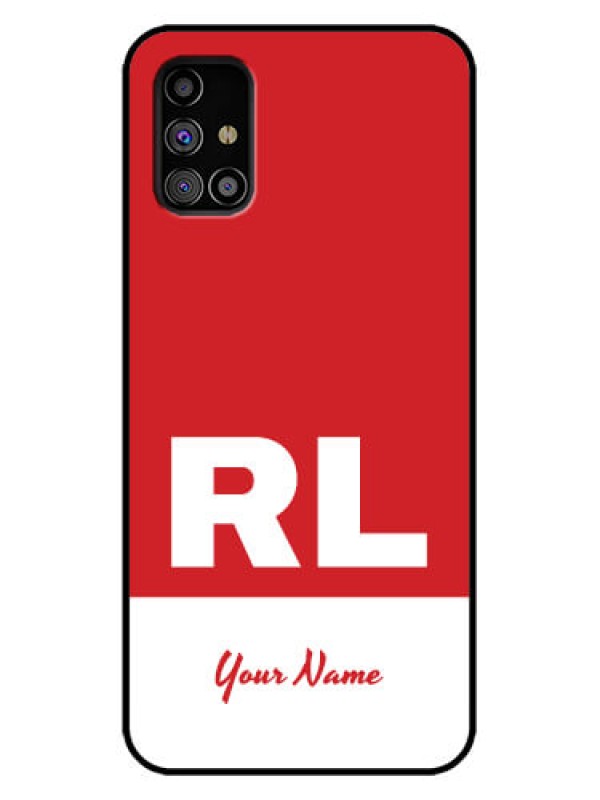 Custom Galaxy M31s Custom Metal Phone Case - Dual Tone Custom Text Design