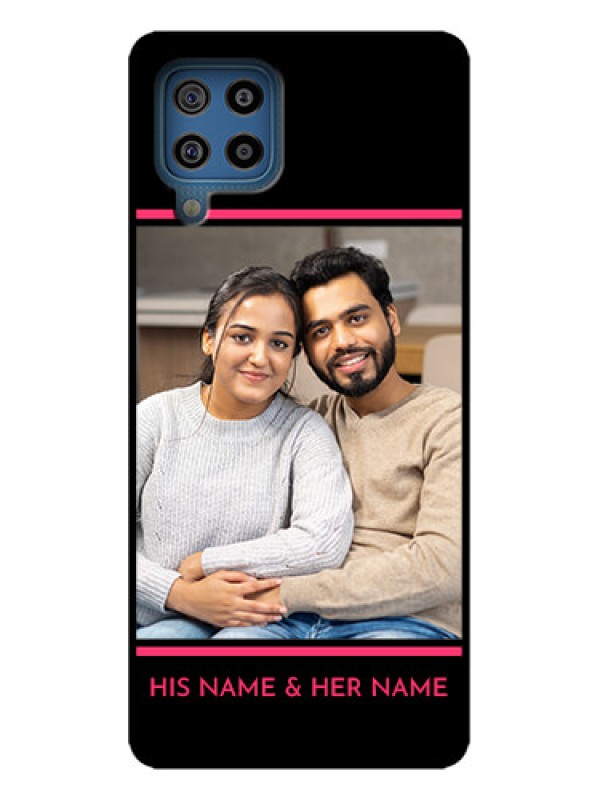 Custom Galaxy M32 4G Custom Metal Phone Case - With Add Text Design