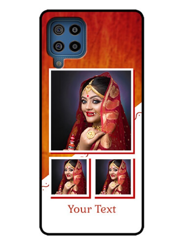 Custom Galaxy M32 4G Custom Metal Phone Case - Wedding Memories Design
