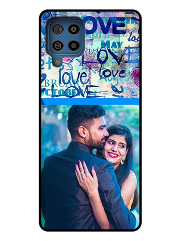 Custom Galaxy M32 4G Custom Metal Phone Case - Colorful Love Design