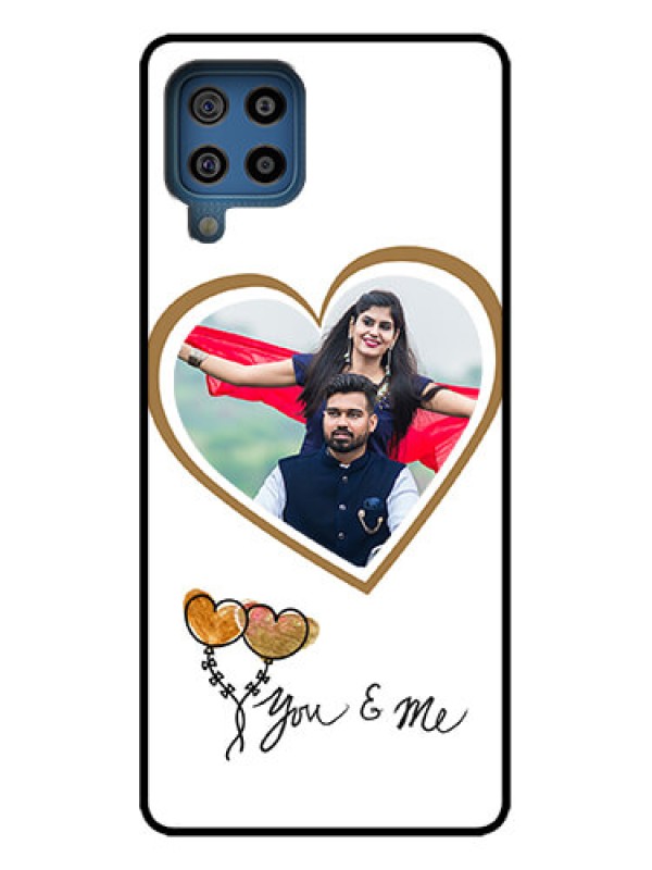 Custom Galaxy M32 4G Custom Metal Phone Case - You and Me Design