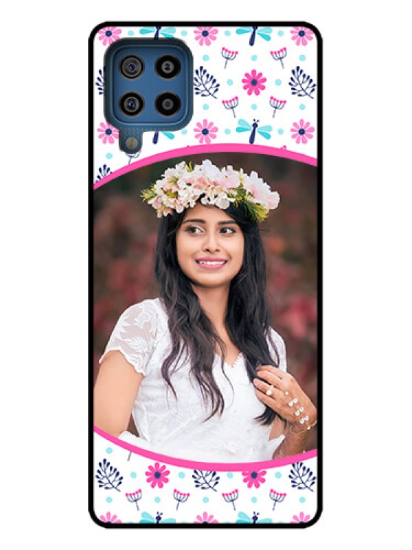 Custom Galaxy M32 4G Custom Metal Phone Case - Colorful Flower Design