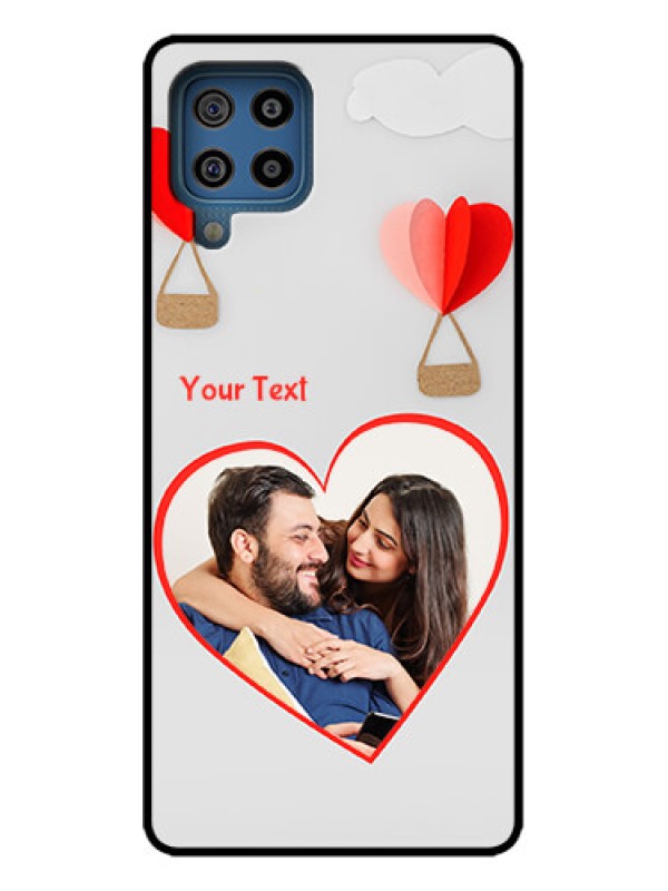 Custom Galaxy M32 4G Custom Metal Phone Case - Parachute Love Design