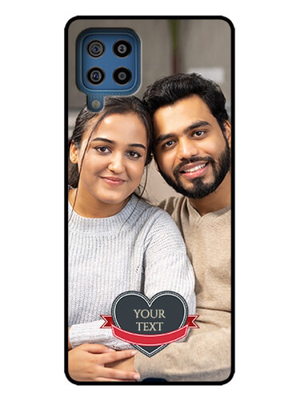 Custom Galaxy M32 4G Custom Metal Phone Case - Just Married Couple Design