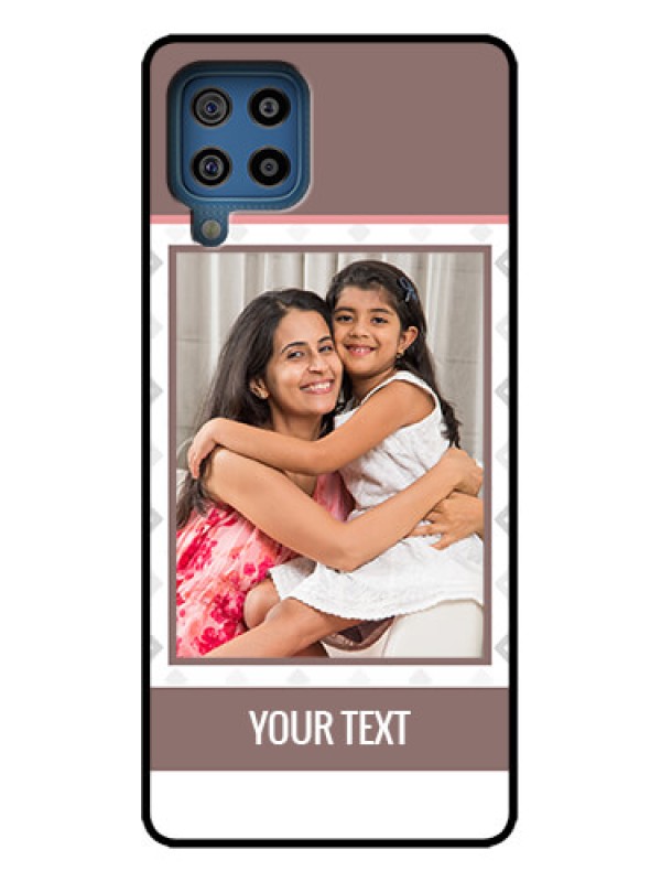 Custom Galaxy M32 4G Custom Metal Phone Case - Simple Diamond Design