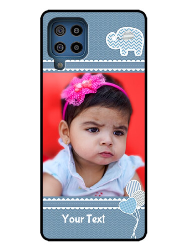 Custom Galaxy M32 4G Custom Metal Phone Case - With Kids Pattern Design