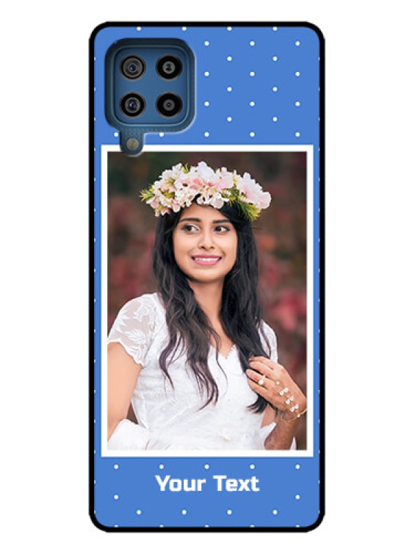 Custom Galaxy M32 4G Custom Metal Phone Case - Polka Dots Design