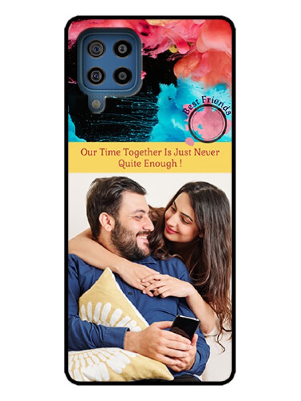 Custom Galaxy M32 4G Custom Metal Phone Case - Quote With Acrylic Painting Design