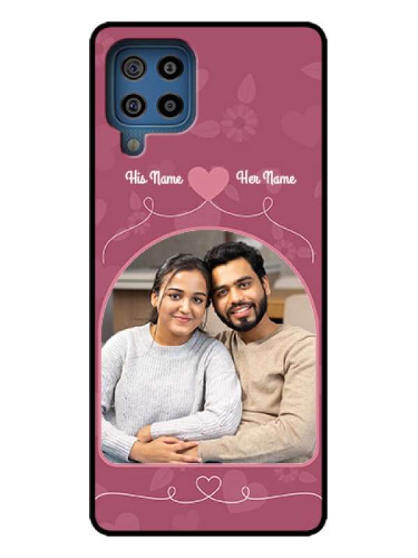 Custom Galaxy M32 4G Custom Metal Phone Case - Love Floral Design