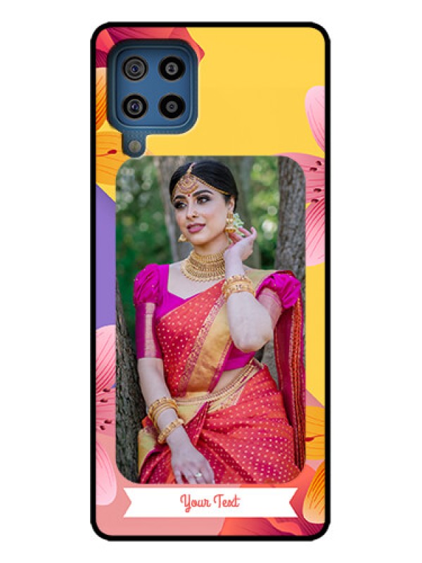 Custom Galaxy M32 4G Custom Metal Phone Case - 3 Image With Vintage Floral Design