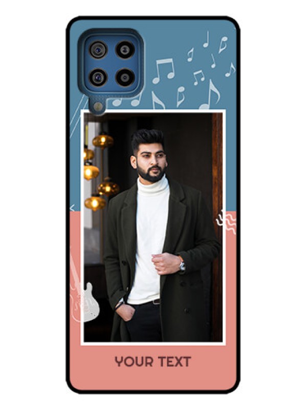 Custom Galaxy M32 4G Custom Metal Phone Case - With Color Musical Note Design