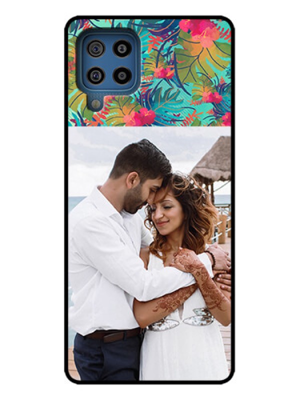Custom Galaxy M32 4G Custom Metal Phone Case - Watercolor Floral Design