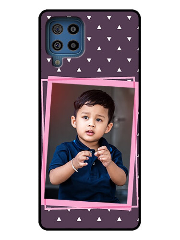 Custom Galaxy M32 4G Custom Metal Phone Case - Triangle Pattern Dotted Design