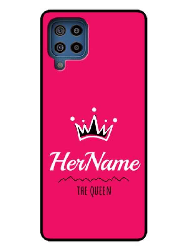 Custom Galaxy M32 4G Custom Metal Phone Case - Queen With Name Design