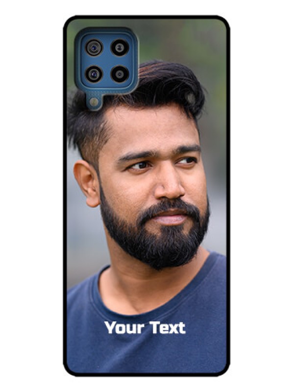 Custom Galaxy M32 4G Custom Metal Phone Case - Photo With Text Design