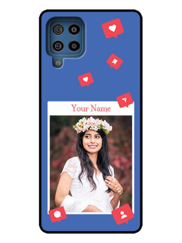 Custom Galaxy M32 4G Custom Metal Phone Case - Like Share And Comment Design