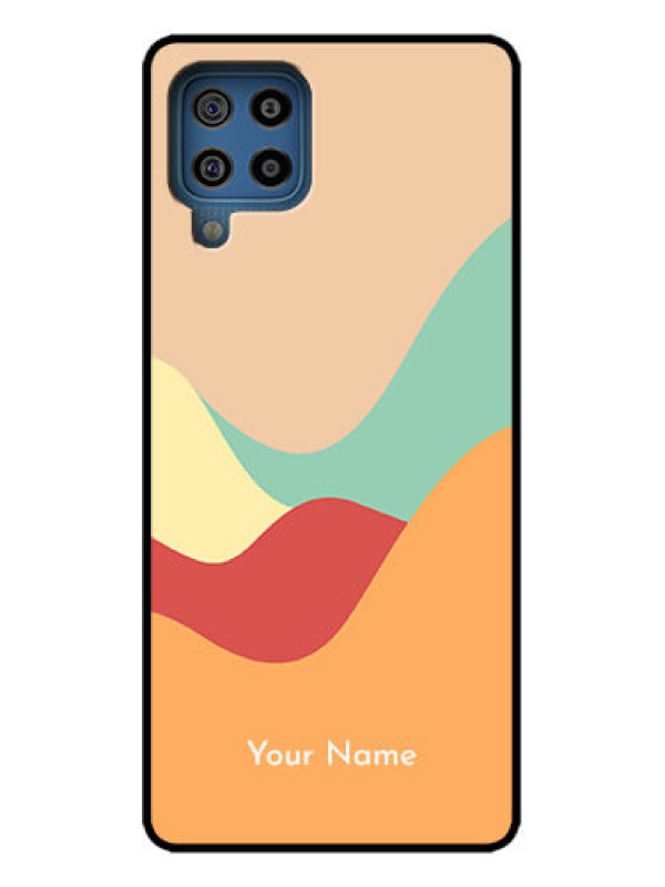 Custom Galaxy M32 4G Custom Metal Phone Case - Ocean Waves Multi - Colour Design