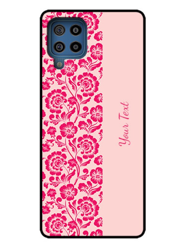 Custom Galaxy M32 4G Custom Metal Phone Case - Attractive Floral Pattern Design