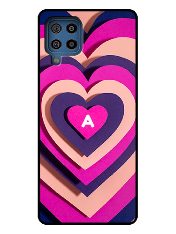 Custom Galaxy M32 4G Custom Metal Phone Case - Cute Heart Pattern Design