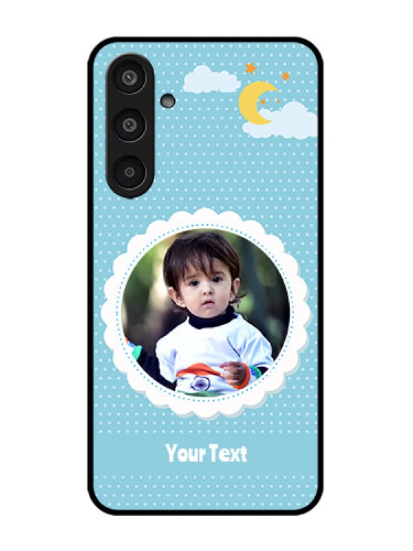 Custom Galaxy M35 5G Custom Metal Phone CaseViolet Pattern Design