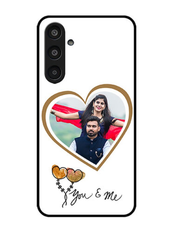 Custom Galaxy M35 5G Custom Metal Phone CaseYou and Me Design