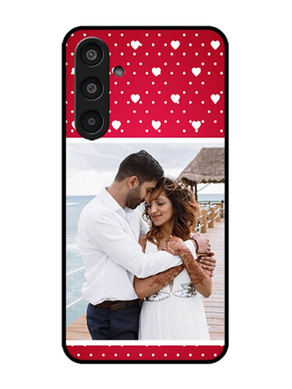Custom Galaxy M35 5G Custom Metal Phone CaseHearts Mobile Case Design